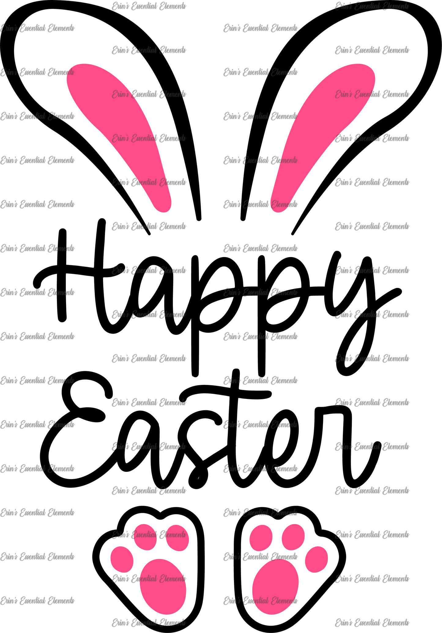 Happy Easter Bunny DTF Heat Transfer